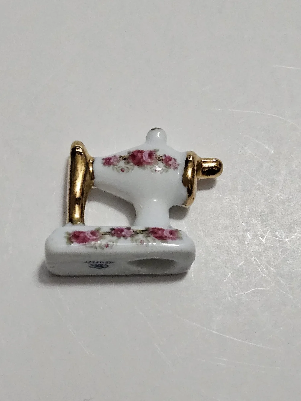 Dollhouse Miniature Sewing Machine Reutter Porcelain